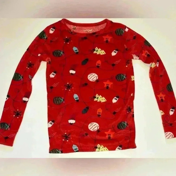 Cat & Jack Girls Christmas Pajama Set Fleece Size 12 NWOT - Picture 3 of 7